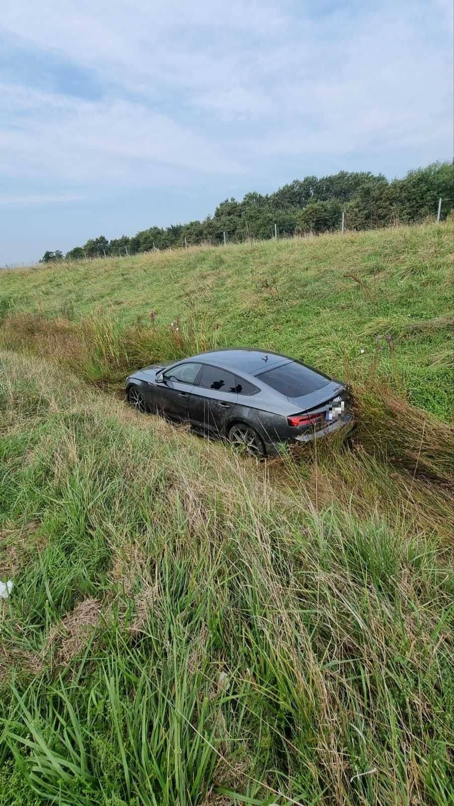 Audi sletio s ceste kod Karlovca: Radi se o materijalnoj šteti