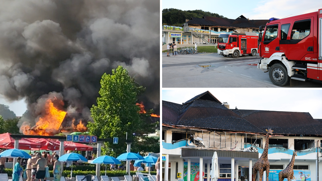 24sata u Sloveniji: Vatra gutala zgradu u toplicama nedaleko od Hrvatske. Evakuirali 1500 ljudi