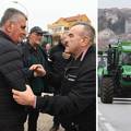 Zastava Hajduka, traktori, Miro Bulj i Marko Skejo: U Drnišu prosvjedovali poljoprivrednici