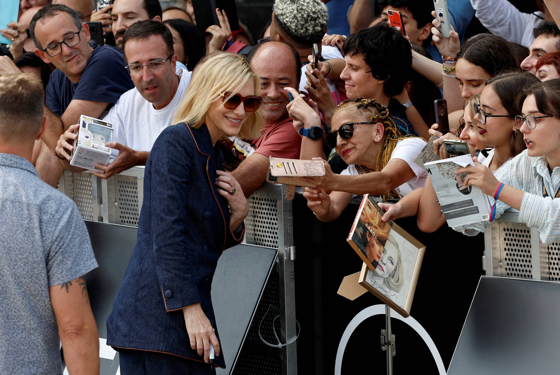 Actor Cate Blanchett arrives to the Hotel Maria Cristina ahead of receiving the Donostia Award for lifetime achievement at the San Sebastian Film Festival