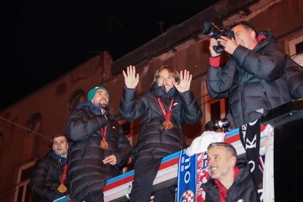 ARHIVA - 2022. Zagreb: Svečani doček nogometaša nakon osvojenog trećeg mjesta na SP-u u Katru