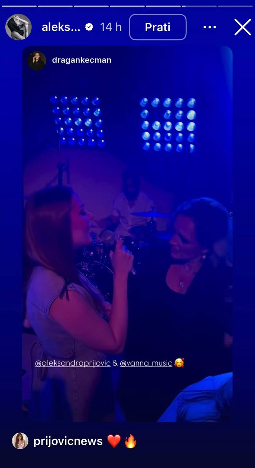Aleksandra Prijović s Vannom zapjevala poznati hit 'Da ti nisam bila dovoljna': Uživala je!