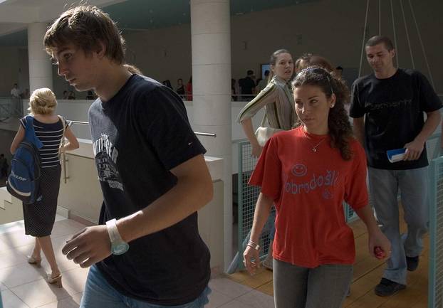 ARHIVA - Niko Kranj&ccaron;ar dolazi na prijemni ispit na Ekonomski fakultet u Splitu 2005. godine