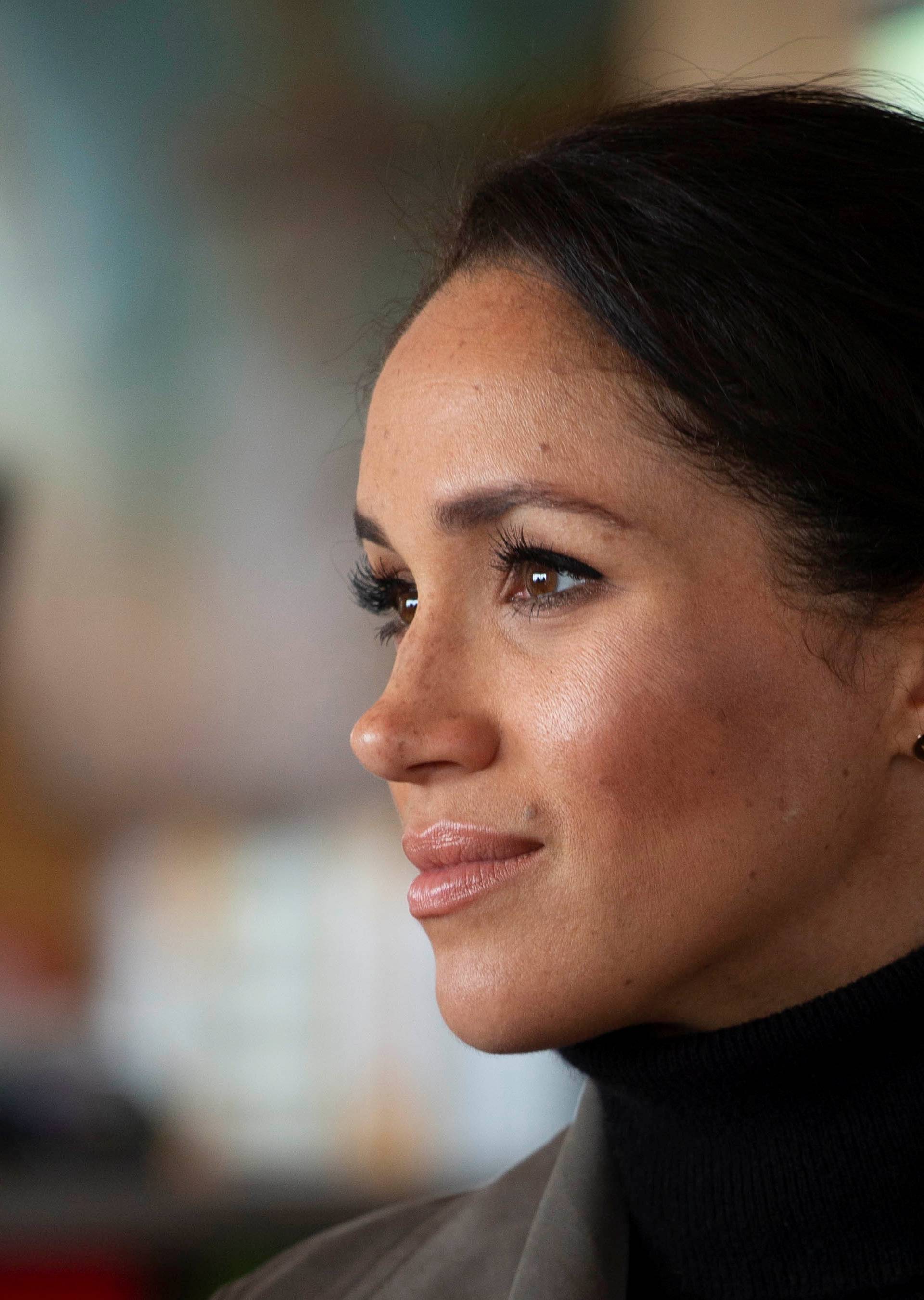 Prince Harry, The Duke of Sussex with Meghan Markle the Duchess of Sussex meet young people from a number of mental health projects operating in New Zealand, at the Maranui Cafe in Wellington