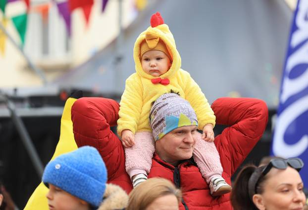 Samobor: Dječja povorka u sklopu 200. obljetnice Samoborskog fašnika