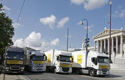 Kamionima blokirali ulaze u Beč zbog cijene goriva