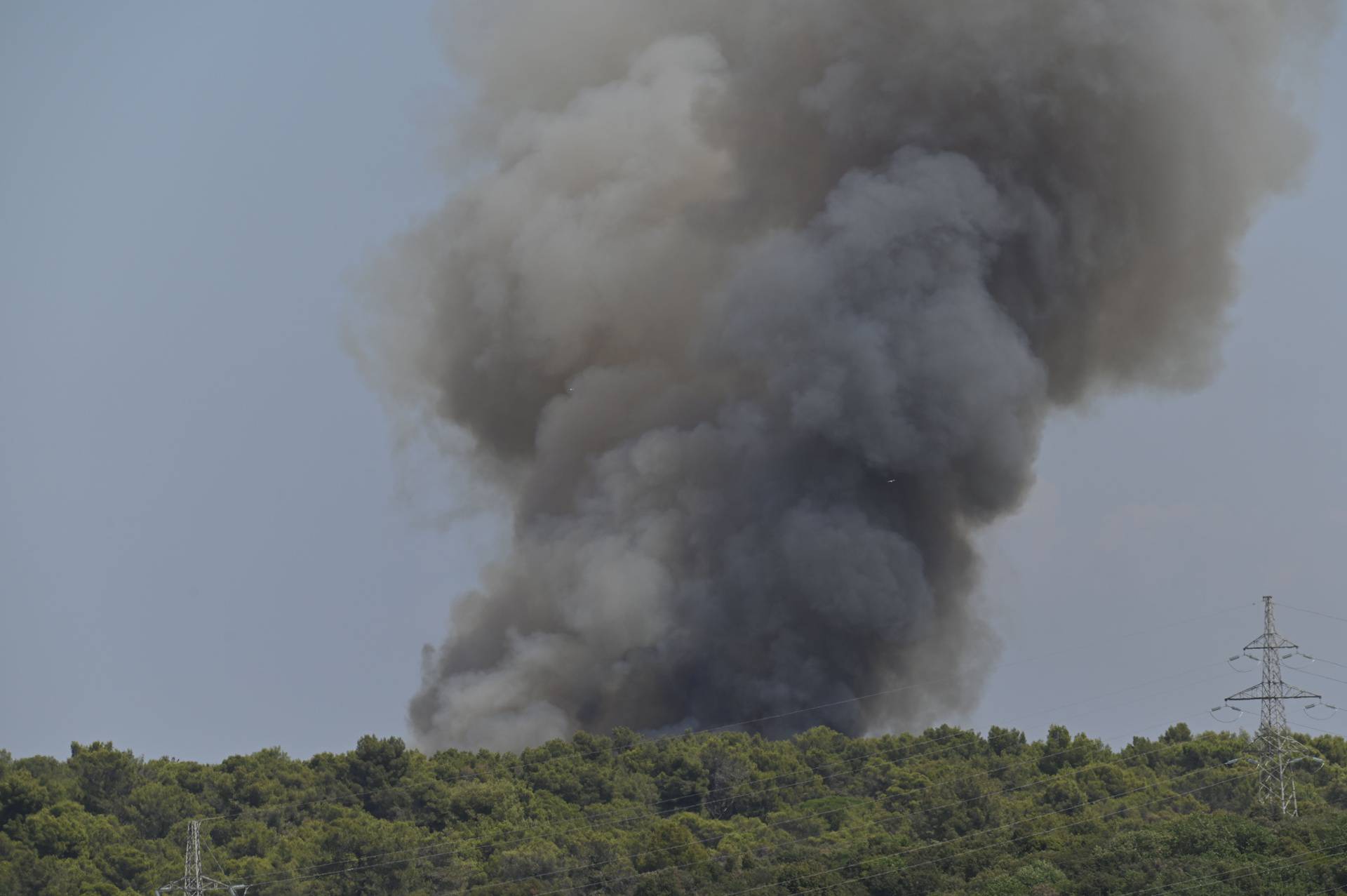 Veliki požar pored Pule zahvatio šumu, vatrogasci su na terenu