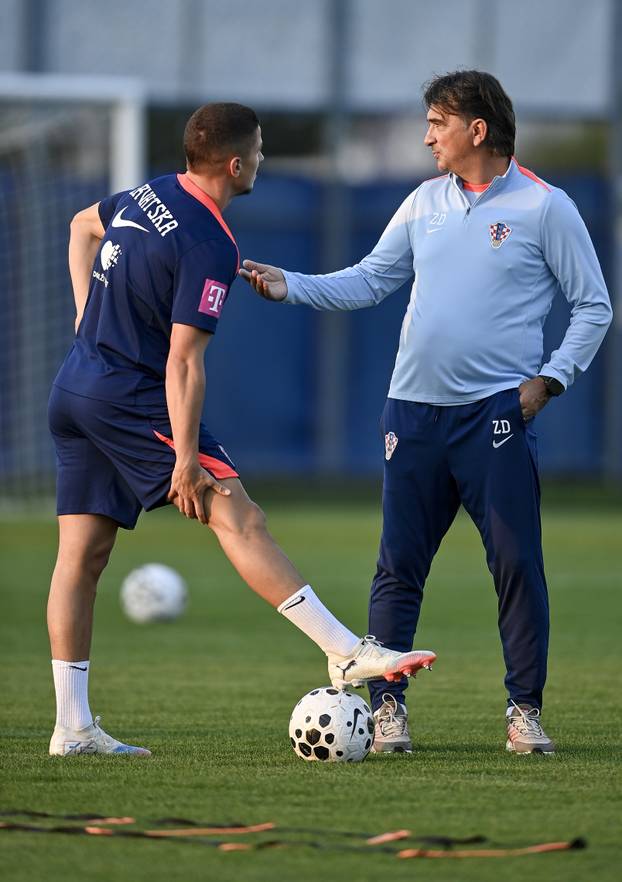 Zagreb: Trening nogometaša hrvatske nogometne reprezetacije