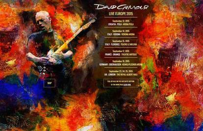 David Gilmour europsku će turneju otvoriti u pulskoj Areni