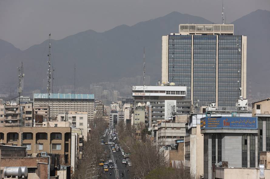 Aftermath of strike in Tehran