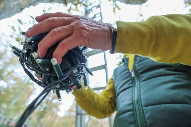 Zagreb: Zasvjetlile prve adventske lampice u parku Zrinjevac