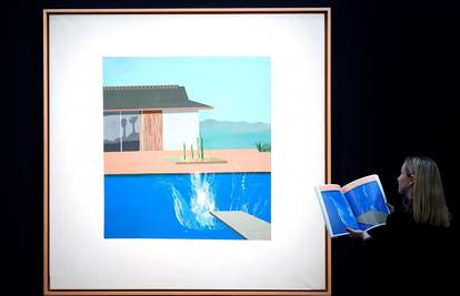 Hockneyjevu sliku na dražbi su prodali za 23,1 milijuna funti...