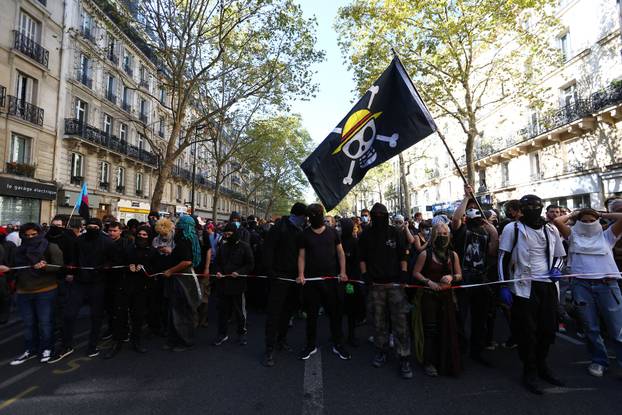 Nationwide strike and anti-government protests called by French unions in France