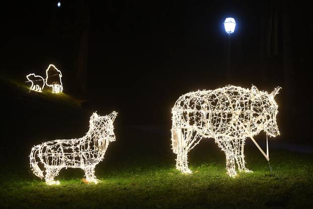 U dvorcu Trakošćan otvorena je izložba svjetlosnih skulptura "Dvorac svjetla"