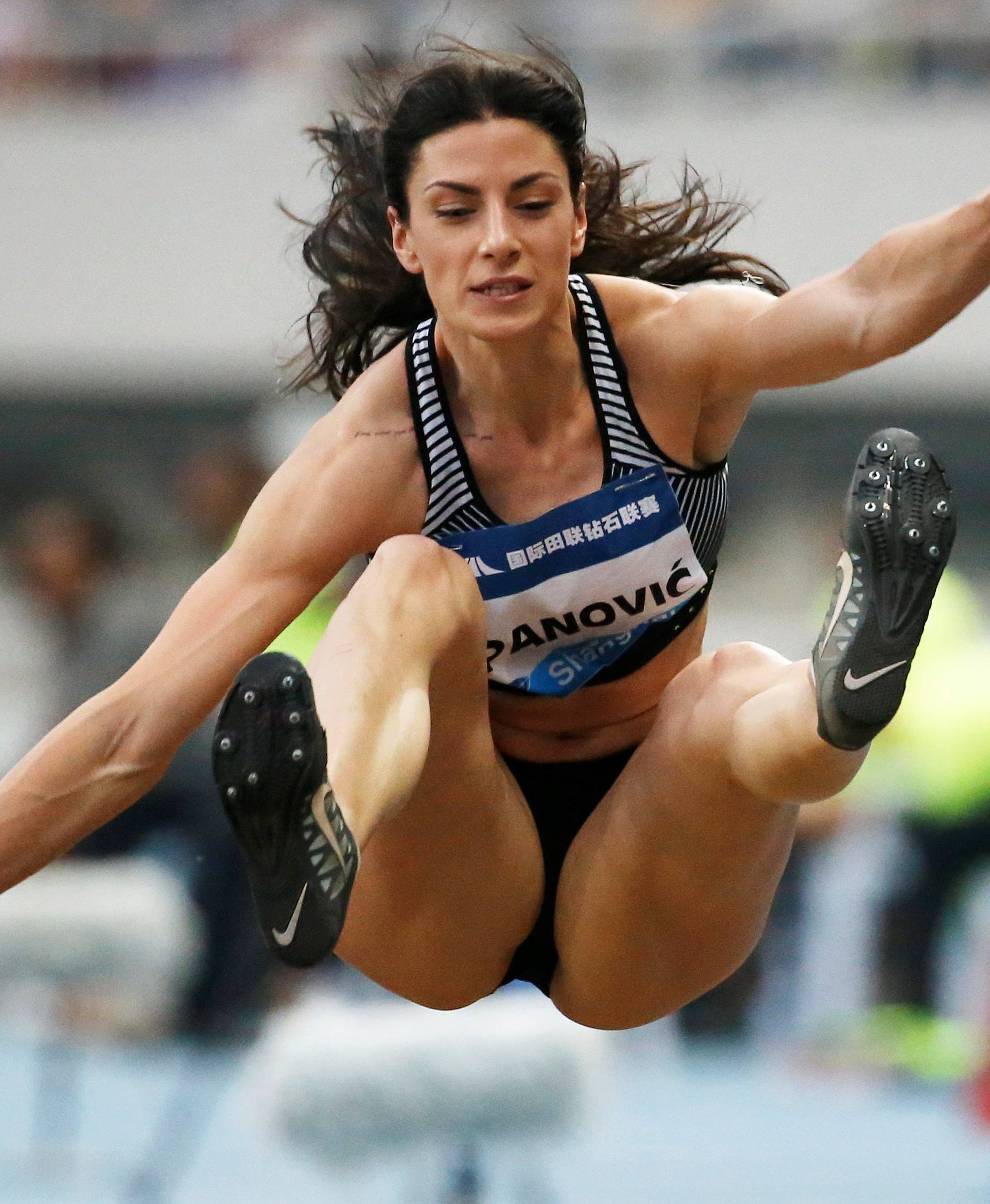 Ivana Spanovic of Serbia competes