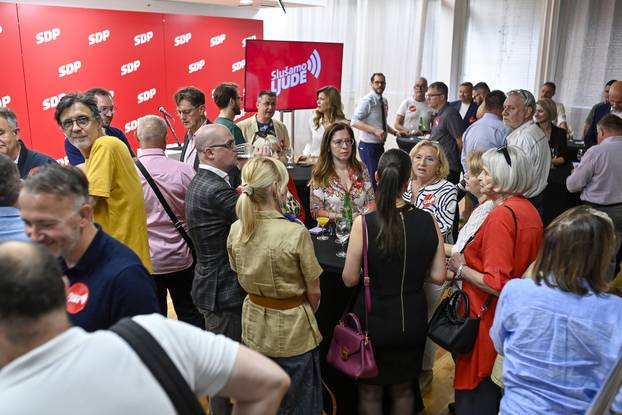 Zagreb: Iščekivanje rezultata u stožeru SDP-a