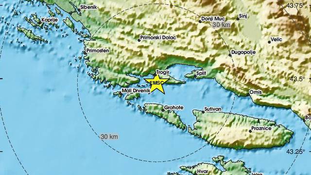 Drugi je ovo potres koji je danas pogodio Dalmaciju: 'Izletili smo iz kuće, bilo je silovito i glasno!'