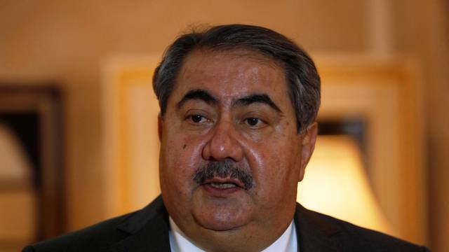 FILE PHOTO: Iraq's Deputy Prime Minister Zebari speaks to Reuters in Baghdad