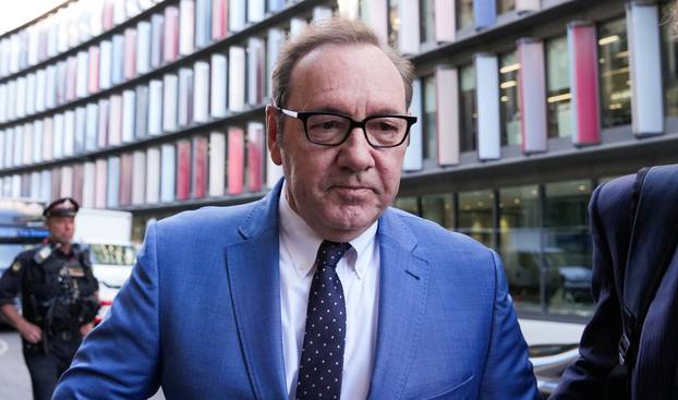 Actor Kevin Spacey arrives at Central Criminal Court in London