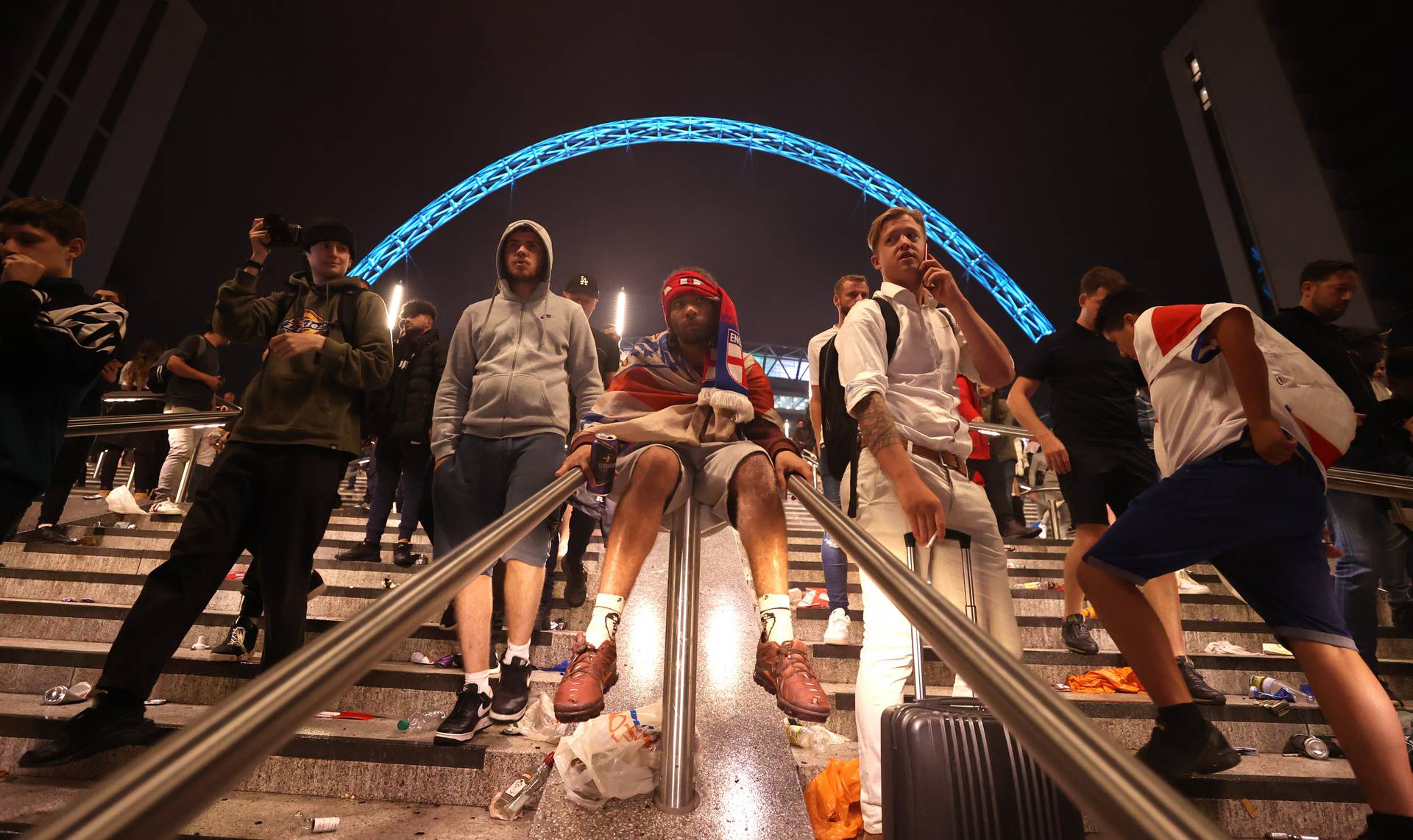 Euro 2020 - Final - Fans gather for Italy v England