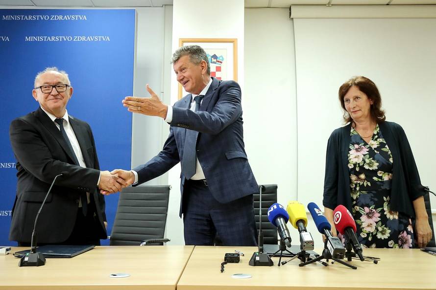 Zagreb: KujundÅ¾iÄ sa sindikatima zdravstva potpisao Dodatak 2. kolektivnom ugovoru