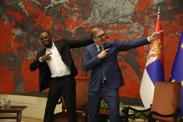 Beograd: Aleksandar Vučić se sastao s višestrukim olimpijskim prvakom Usainom Boltom