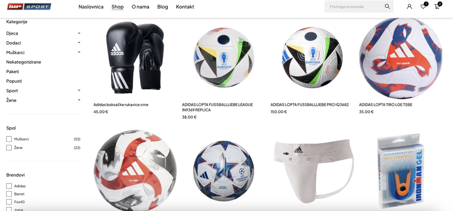 Tražite sportsku opremu? Ovdje sve nabavite na jednom mjestu