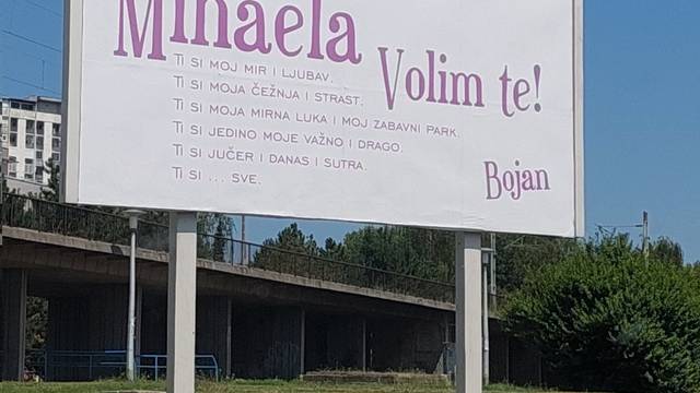 U Zagrebu osvanuo misteriozni ljubavni plakat: Mihaela, ti si moj mir i ljubav...ti si sve...