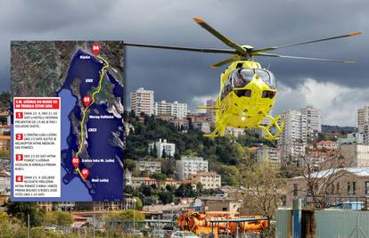 Helikopter hitne došao po ozlijeđeno dijete na Mali Lošinj. Vratili se u Rijeku bez njega