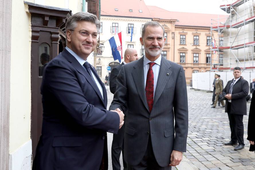 Zagreb: Plenkovic primio spanjolskog kralja Filipa VI