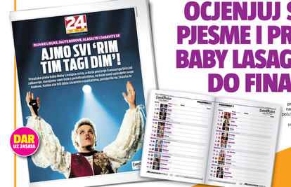 Dar čitateljima 24sata: Tablice za ocjenjivanje na Eurosongu!