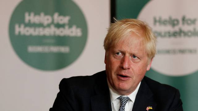 British Prime Minister Boris Johnson meets with senior business leaders in London
