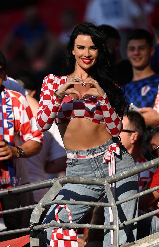 Leipzig: Ivana Knoll na stadionu uoči susreta Hrvatske i Italije u 3. kolu skupine B na Europskom prvenstvu