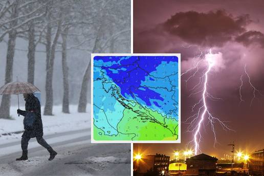 Stiže velika promjena vremena: Najavili su grmljavinu i snijeg, na snazi su brojna upozorenja!