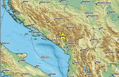 Snažan potres u Crnoj Gori, osjetio se i oko Dubrovnika: 'Baš nam je zaljuljalo kuću'