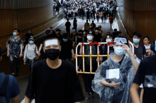 Demonstration against a proposed extradition bill in Hong Kong