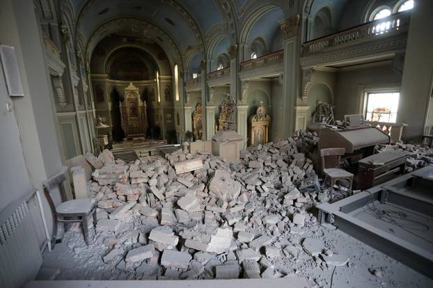 Zagreb: Potres oštetio crkvu u Palmotićevoj ulici