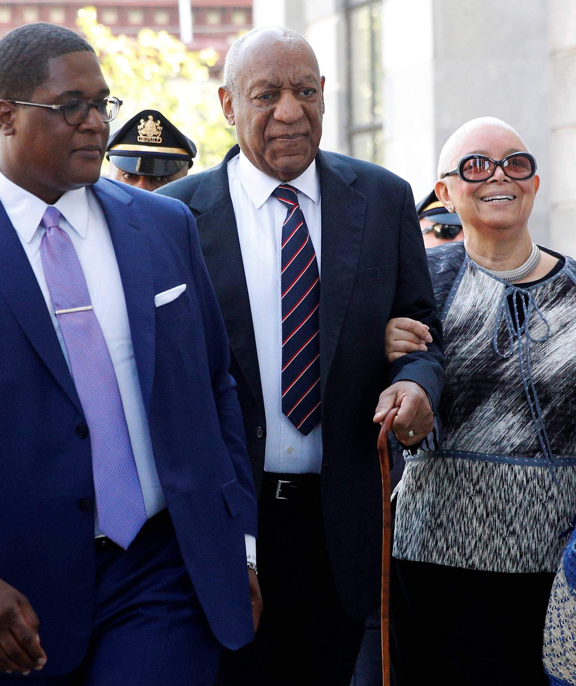 Actor and comedian Bill Cosby arrives with his wife Camille for the sixth day of his sexual assault trial at the Montgomery County Courthouse in Norristown