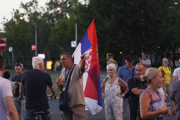 Beograd: Prosvijed građana i studenata u Novom Beogradu