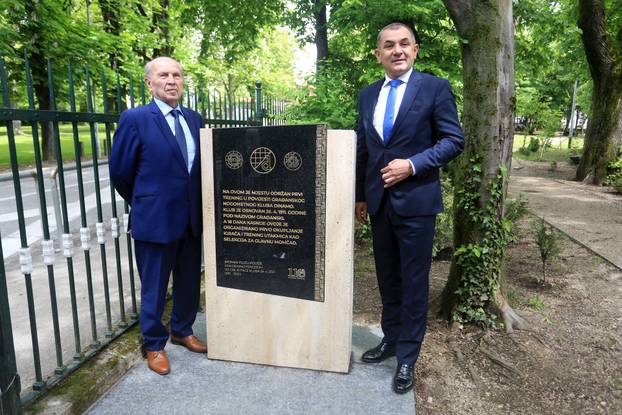 Zagreb: Svečano otkrivena ploča na mjestu osnutka GNK Dinamo
