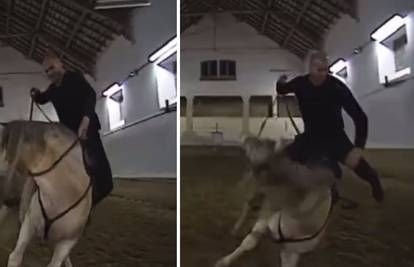VIDEO Zidane pljusnuo s konja pa se dočekao spretno kao ninja