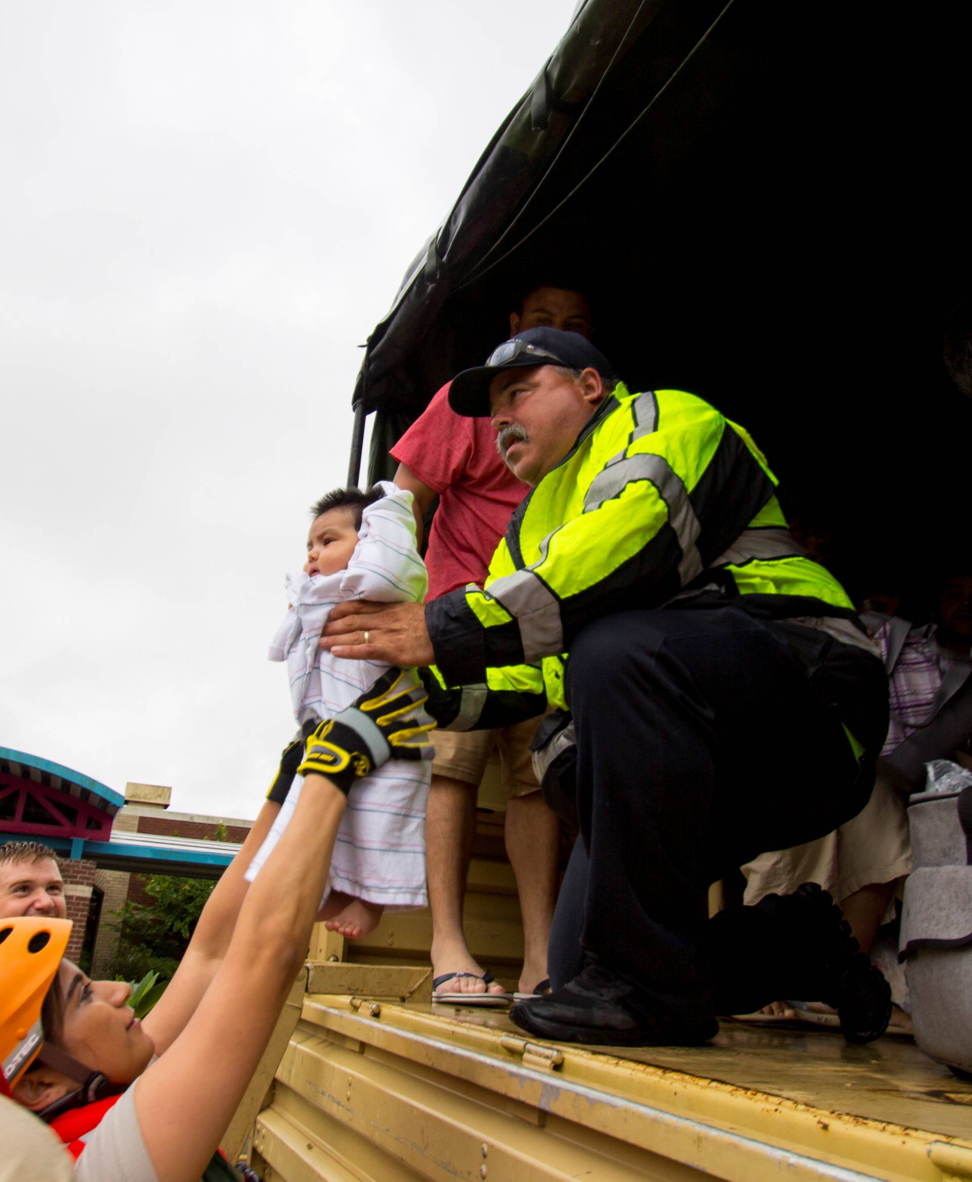 Texas National Guard soldiers respond to the aftermath of Hurricane Harvey in Texas