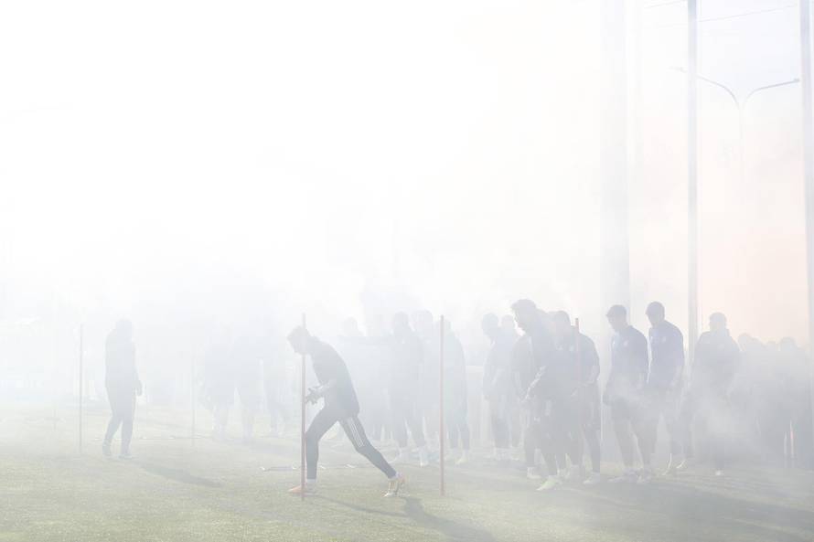 Zagreb: Bad Blue Boysi podržali igrače Dinama uoči sutrašnje utakmice Hajduka