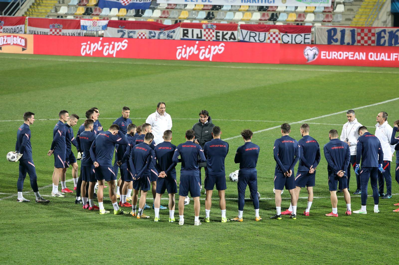 Rijeka: Trening nogometne reprezentacije na Rujevici uoči utakmice s Ciprom