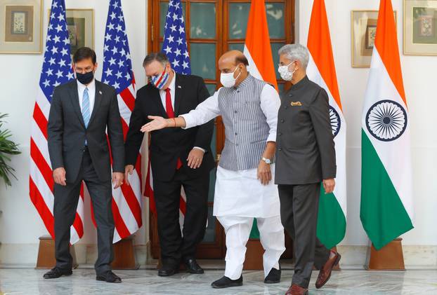 U.S. Secretary of State of Mike Pompeo and U.S. Defense Secretary Mark Esper visit India