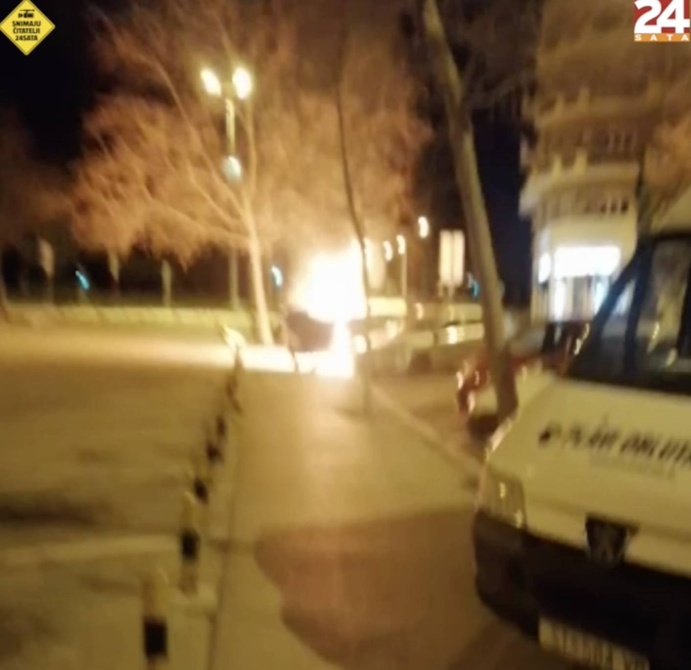 VIDEO Gorjela dva kontejnera u centru Splita, oštećen i auto