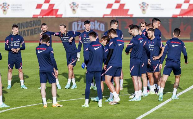 Velika Gorica: Trening hrvatske nogometne reprezentacije uoči utakmice protiv Armenije