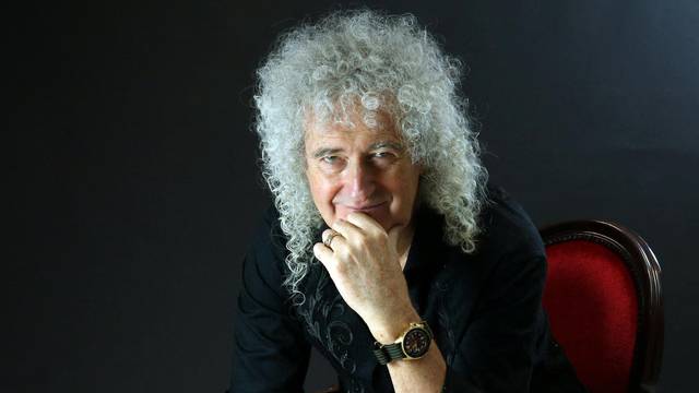 Brian May poses in this undated handout image