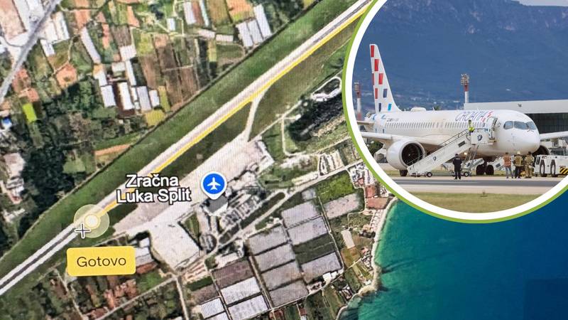 Rekonstrukcija drame u Splitu: Evo kada se uspio zaustaviti avion prije nego je sletio s piste