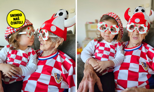 FOTO Baka Neda (98) i Nora (2) najveće su navijačice: 'Oduvijek je bila veliki fan Duvnjaka...'